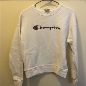 Champion white crew neck
